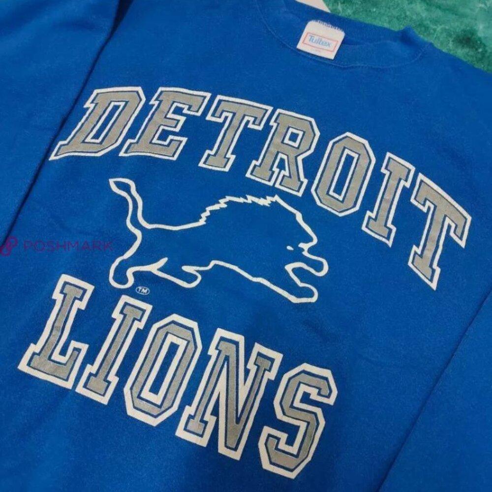 Detroit Lions Sweatshirt, Detroit Lions Nfl Crewneck Sweatshirt